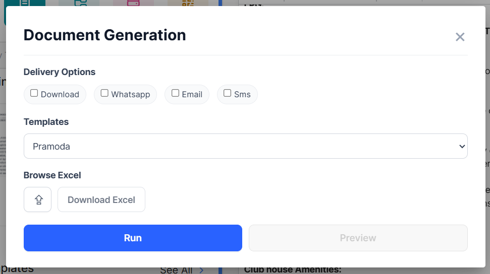 DocTiger one-click AFS generation from CRM booking data